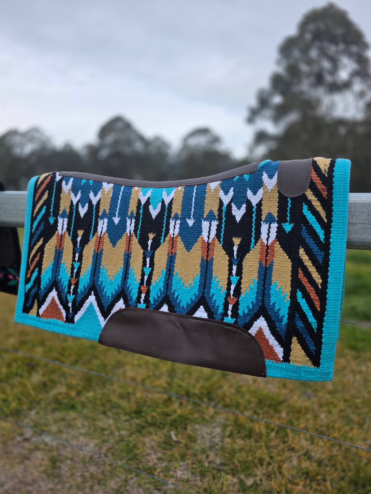 Turquoise, Black & Tan - Show Pad