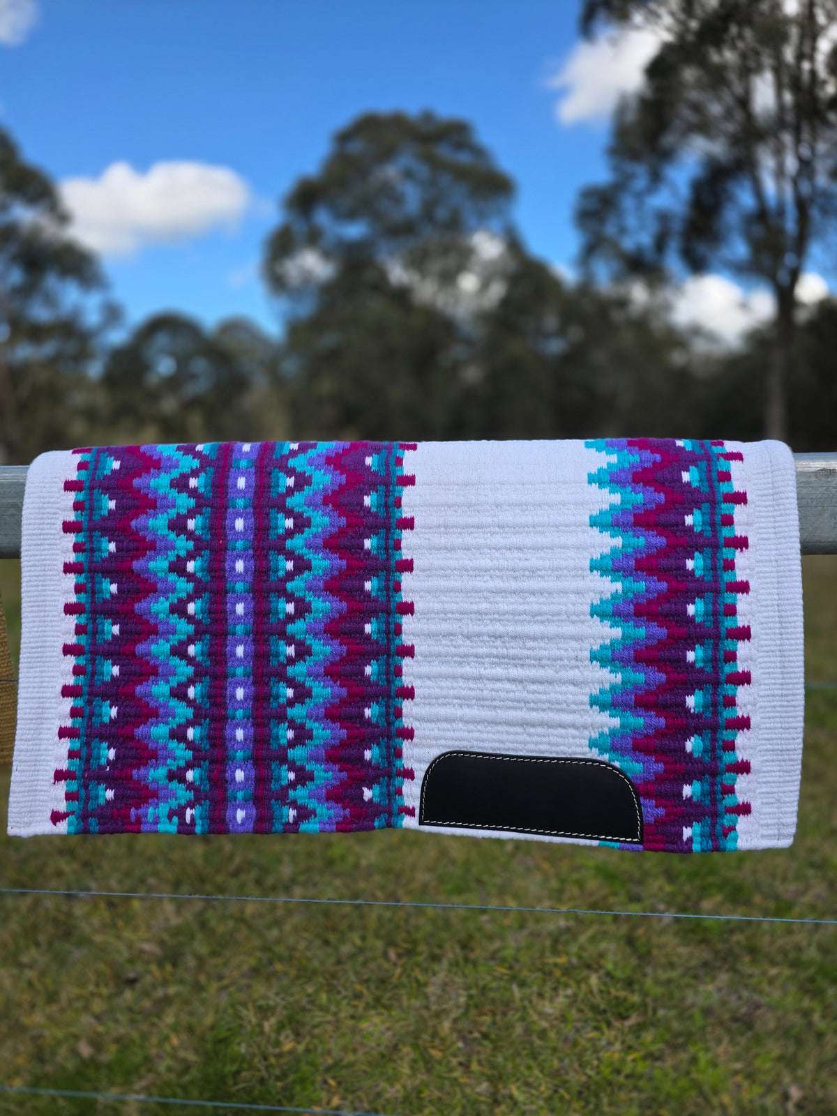Purple & Cream - Aztec Pattern