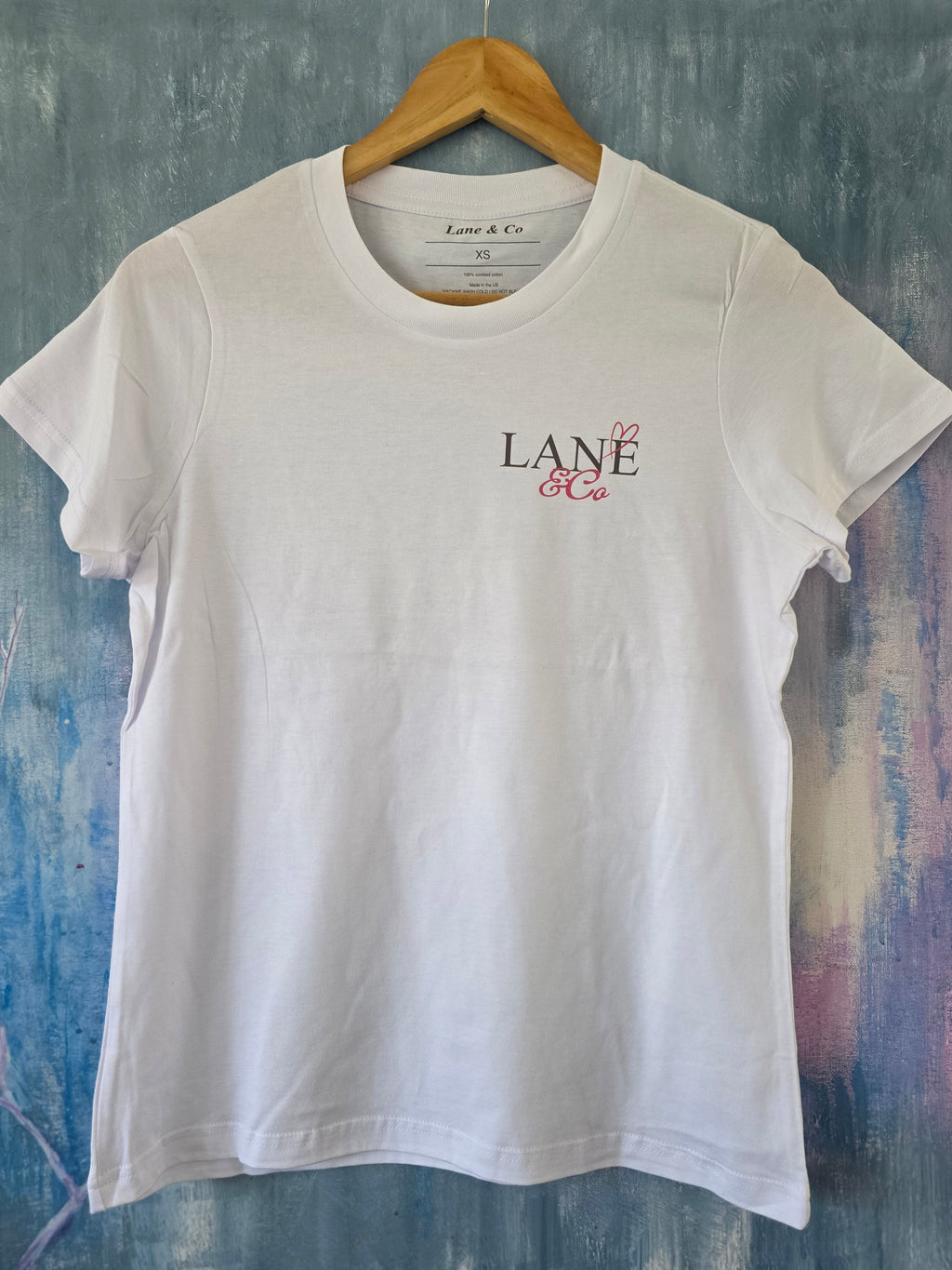 Lane & Co Basic Logo White Tee