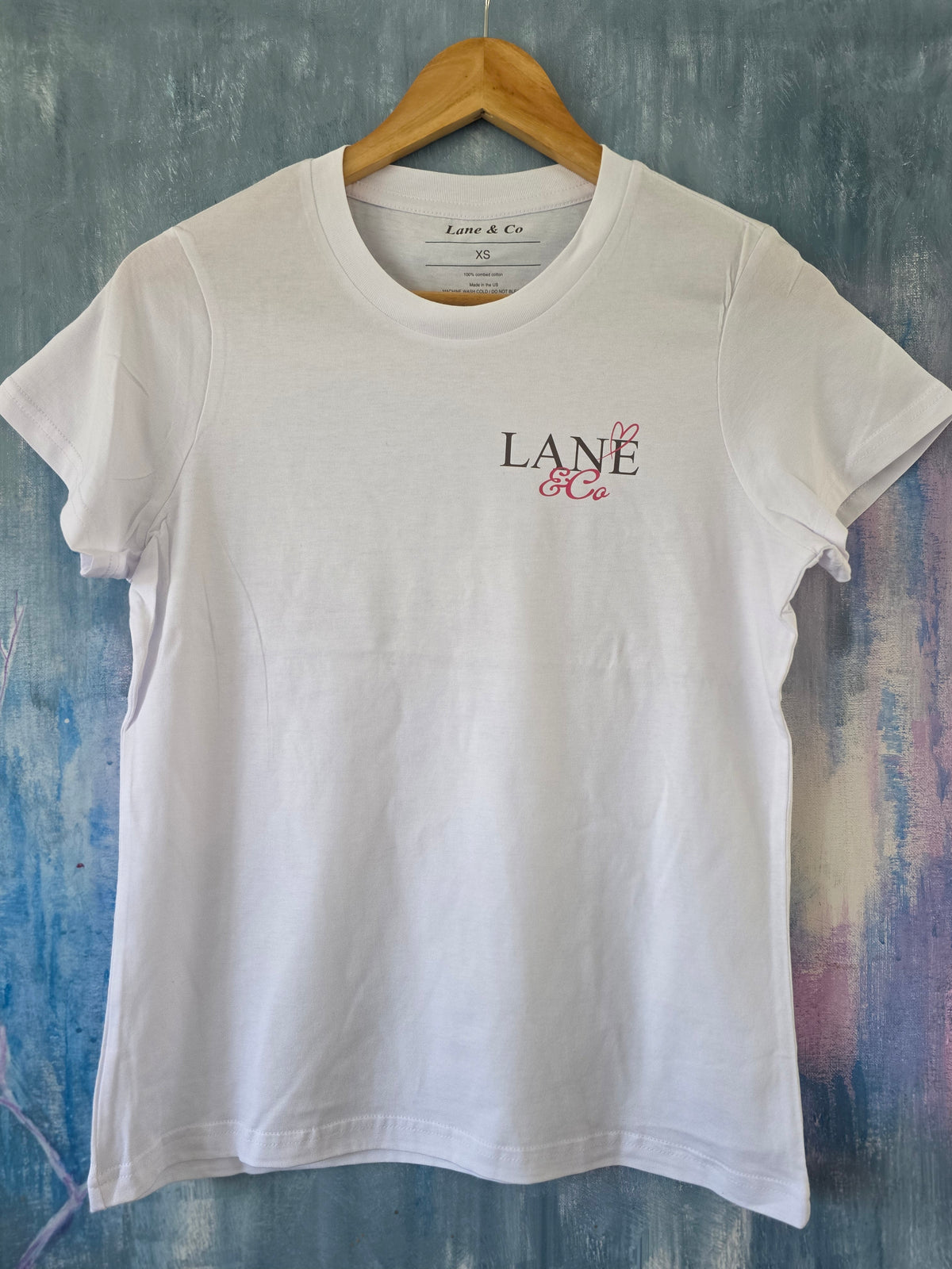 Lane & Co Basic Logo White Tee