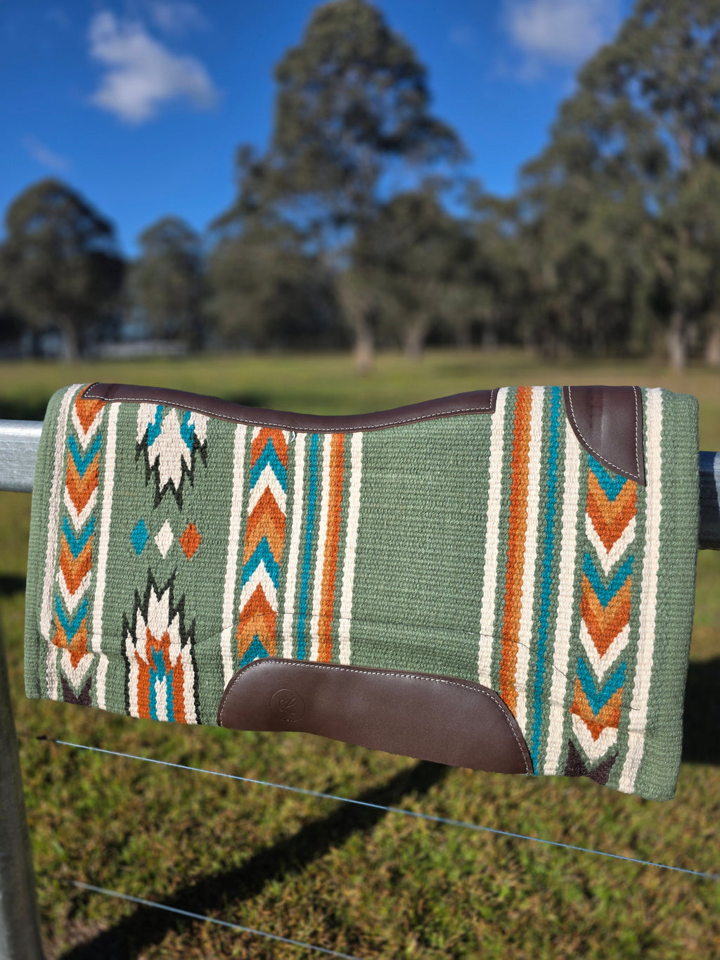 Sage Green, Turquoise & Rust