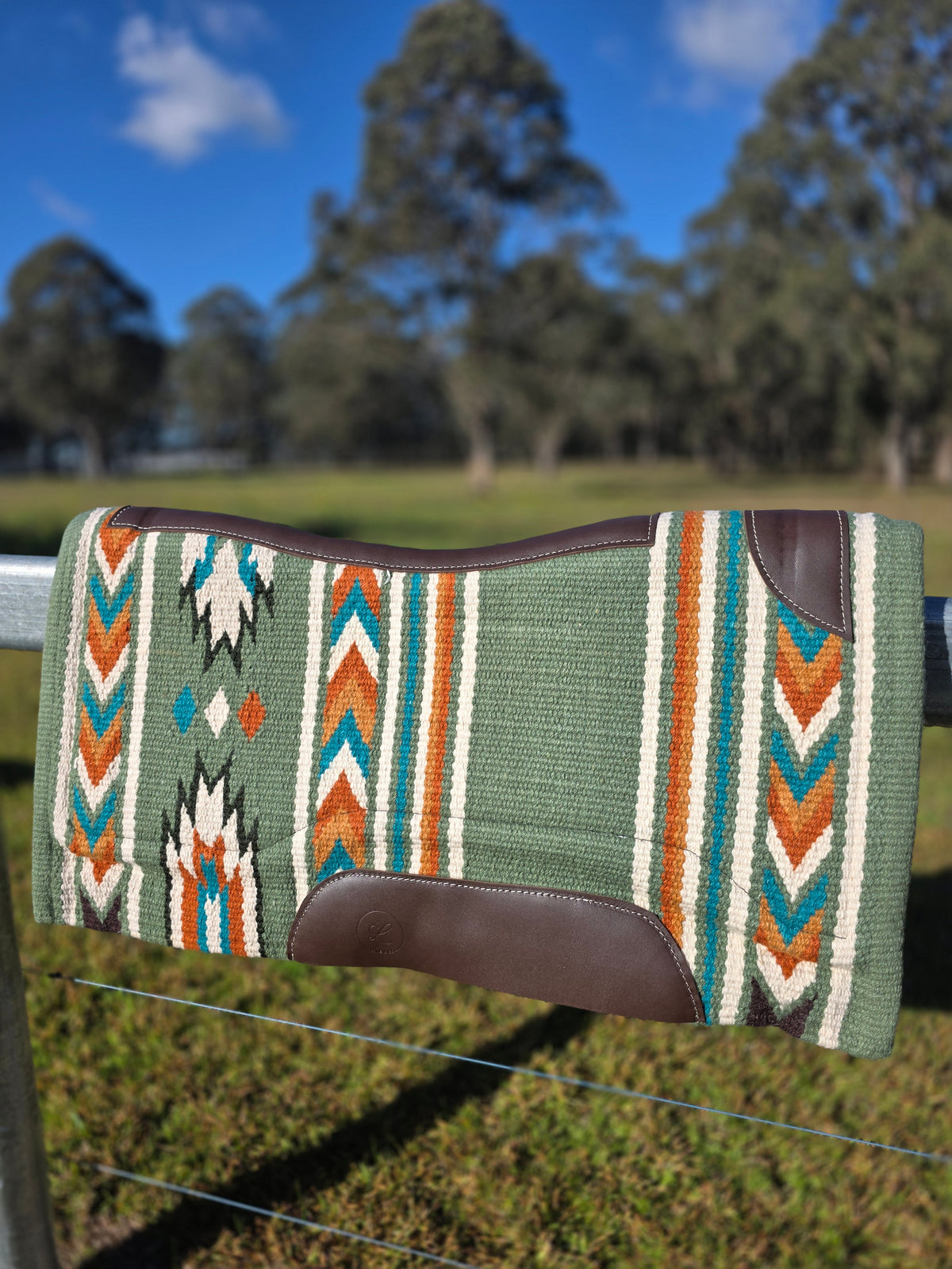 Sage Green, Turquoise & Rust