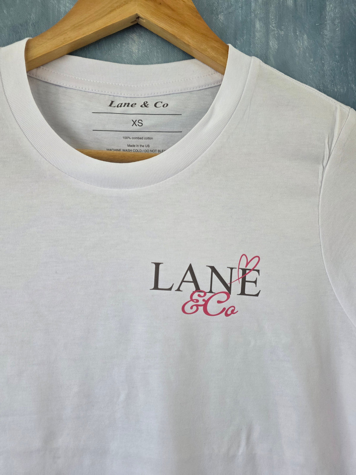 Lane & Co Basic Logo White Tee