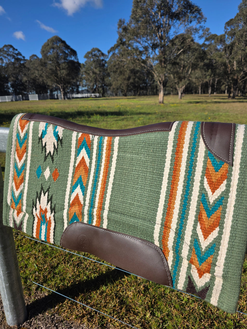 Sage Green, Turquoise & Rust